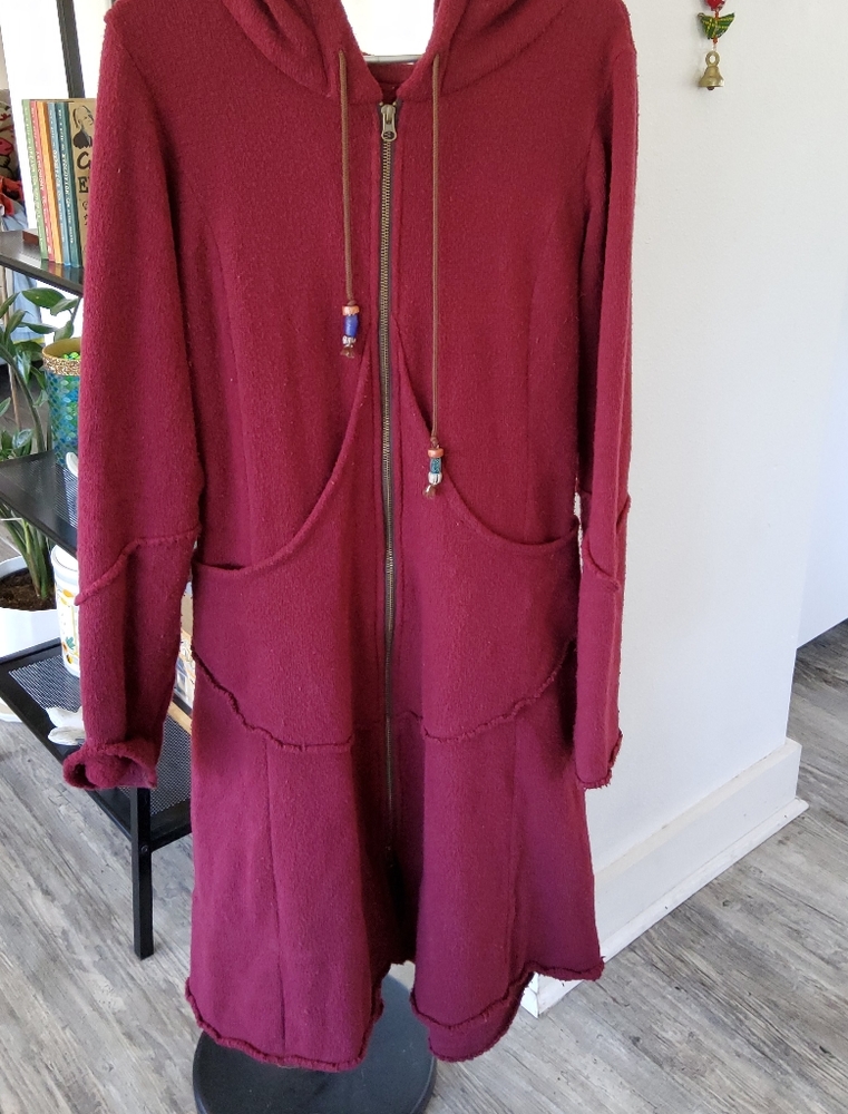 Autumn Tenyl long hooded coat